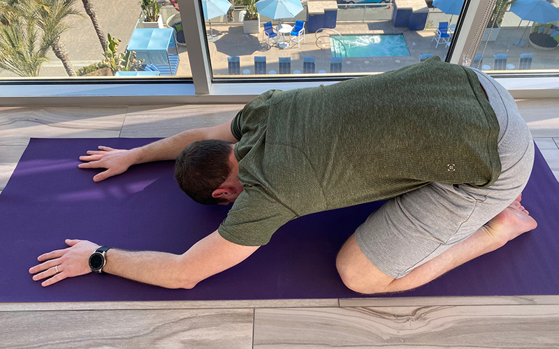 Child's Pose For Anxiety Relief
